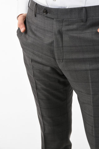 CC COLLECTION side vent notch lapel check drop 7 R RIGHT suit