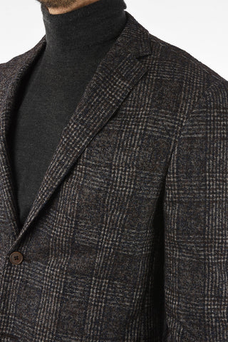blazer ACADEMY SOFT district check drop 7R due spacchi revers classico