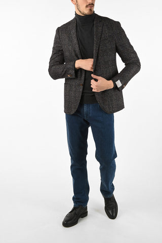blazer ACADEMY SOFT district check drop 7R due spacchi revers classico