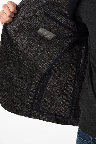 blazer ACADEMY SOFT district check drop 7R due spacchi revers classico
