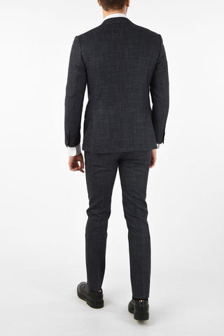 side vents houndstooth drop 7R 2-button ACADEMY suit