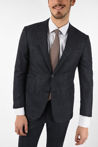side vents houndstooth drop 7R 2-button ACADEMY suit