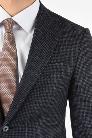 side vents houndstooth drop 7R 2-button ACADEMY suit