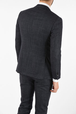 side vents houndstooth drop 7R 2-button ACADEMY suit