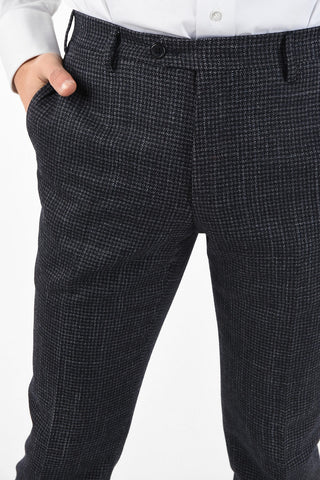 side vents houndstooth drop 7R 2-button ACADEMY suit