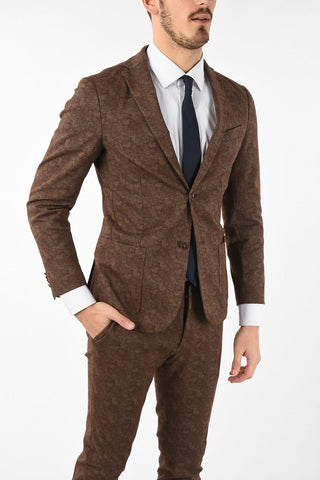 CC COLLECTION blazer SLIM disegno cashmere drop 8R due spacchi revers classico