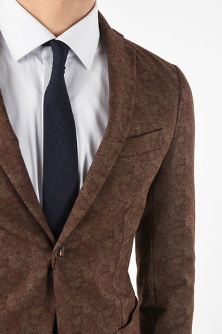 CC COLLECTION blazer SLIM disegno cashmere drop 8R due spacchi revers classico