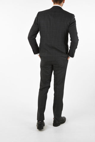 side vents notch lapel check drop 7R 2-button LEADER suit