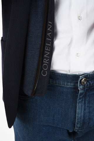 ID drop 7R side vents notch lapel zipped IDENTITY blazer