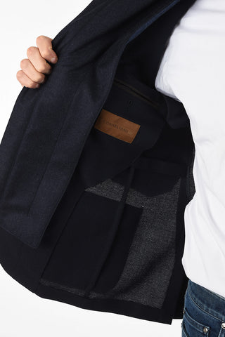 ID drop 7R side vents notch lapel zipped IDENTITY blazer