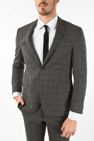 side vents district check drop 7R 2-button ACADEMY SOFT suit