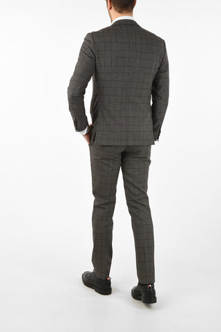 side vents district check drop 7R 2-button ACADEMY SOFT suit