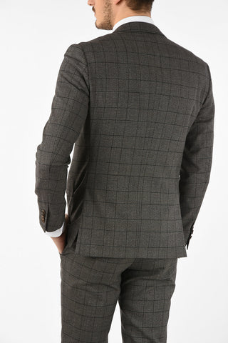 side vents district check drop 7R 2-button ACADEMY SOFT suit