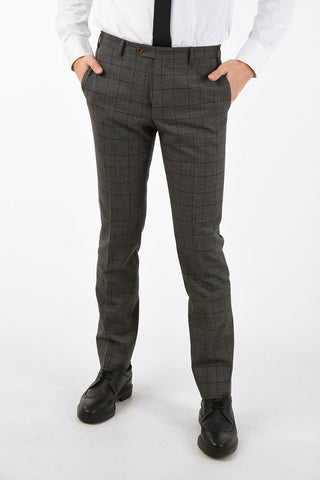 side vents district check drop 7R 2-button ACADEMY SOFT suit