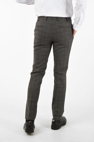 side vents district check drop 7R 2-button ACADEMY SOFT suit