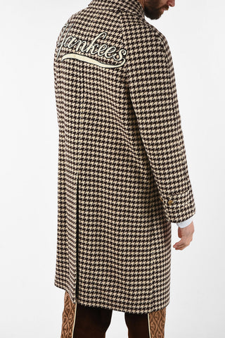 Wool Houndsthooth NEW YORK YANKEES Coat