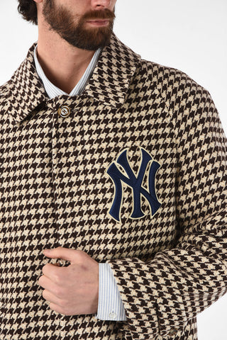 Wool Houndsthooth NEW YORK YANKEES Coat