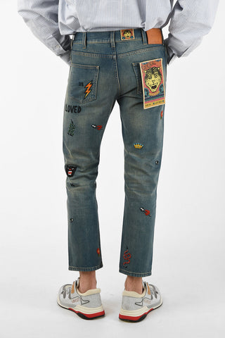 Jeans ALL OVER con Patches 17cm