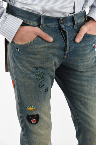 Jeans ALL OVER con Patches 17cm