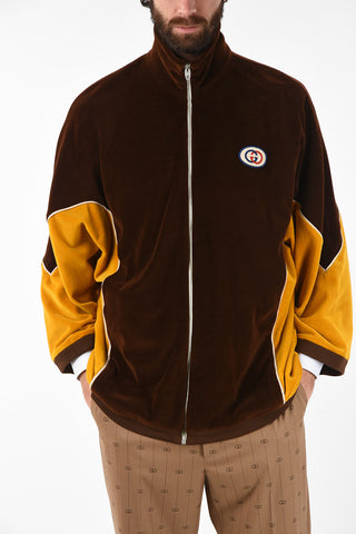 Chenille CHIMONO Sweatshirt with Logo Patch