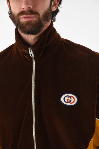 Chenille CHIMONO Sweatshirt with Logo Patch