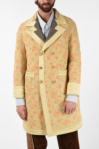 Quilted Reversible Double Breasted Coat