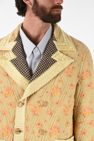 Quilted Reversible Double Breasted Coat