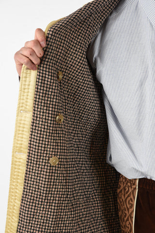 Quilted Reversible Double Breasted Coat