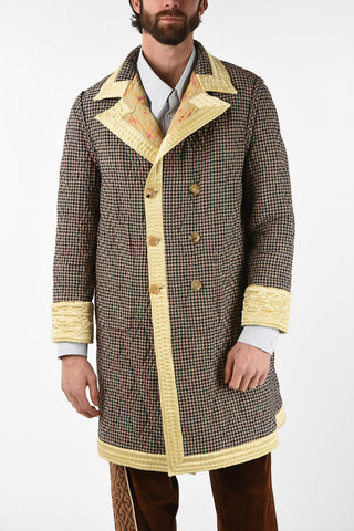 Quilted Reversible Double Breasted Coat