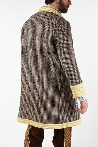 Quilted Reversible Double Breasted Coat
