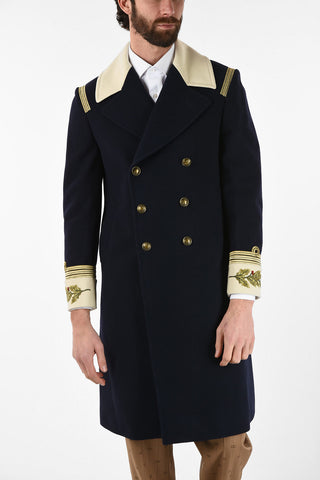 cashmere and wool double breasted Chesterfield coat