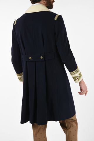 cashmere and wool double breasted Chesterfield coat