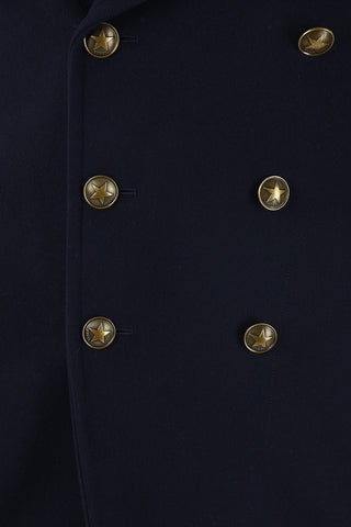 cashmere and wool double breasted Chesterfield coat