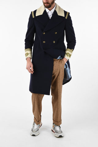 cashmere and wool double breasted Chesterfield coat