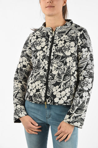 Lightweight Floral Printed Reversible EARINE-ERRE Down Jacket