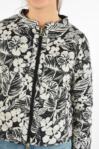 Lightweight Floral Printed Reversible EARINE-ERRE Down Jacket