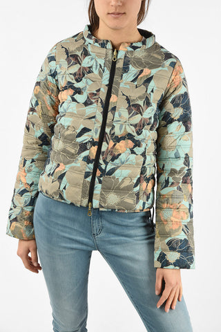 Lightweight Floral Printed Reversible EARINE-ERRE Down Jacket