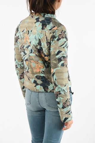 Lightweight Floral Printed Reversible EARINE-ERRE Down Jacket