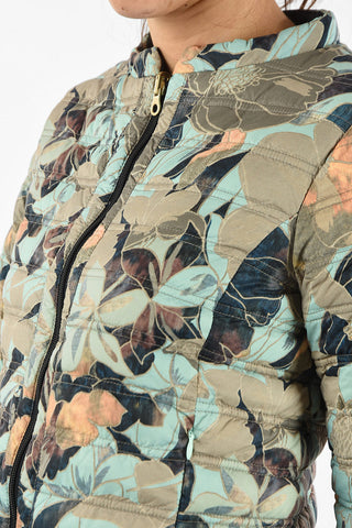 Lightweight Floral Printed Reversible EARINE-ERRE Down Jacket