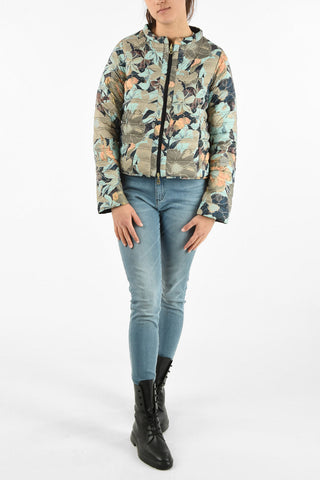 Lightweight Floral Printed Reversible EARINE-ERRE Down Jacket