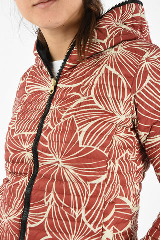 Lightweight Floral Printed Reversible CARIATRE-ERRE Down Jacket