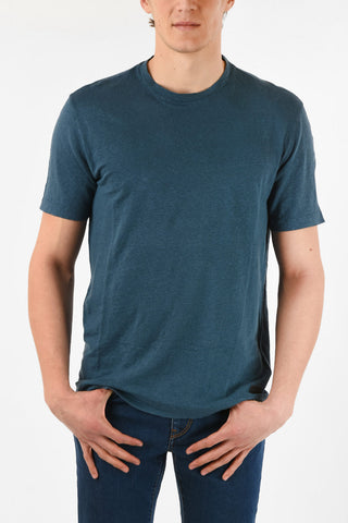 ZZEGNA Linen Crew-Neck T-Shirt