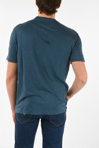 ZZEGNA Linen Crew-Neck T-Shirt