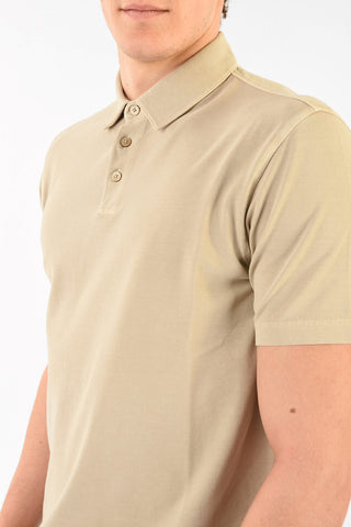 ZZEGNA Polo a Maniche Corte in Cotone Stretch