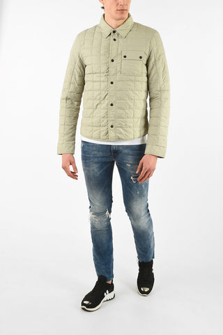 Lightweight AEGNOR Down Jacket with Button and Zip Closure