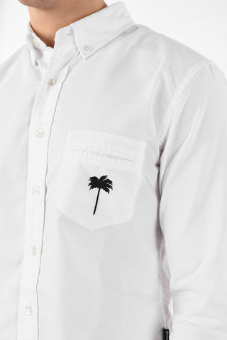Distressed Button-Down PXP RIPPED OXFORD Shirt