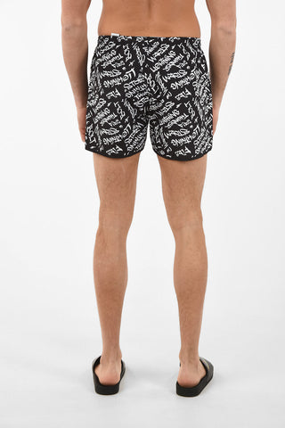 Printed MODERNIST GRAFFITI Swim Shorts