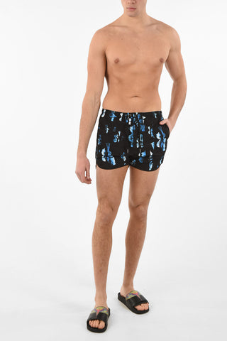 Printed SLIDING ANEMONE Swim Shorts