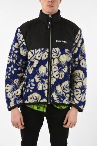 Floral Printed HAWAIIAN Sweatshirt with Zip Closure