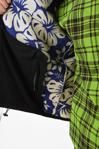 Floral Printed HAWAIIAN Sweatshirt with Zip Closure